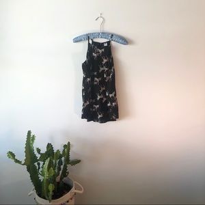 Old Navy Black Zebra High Neck Tank